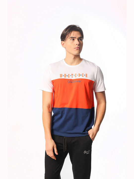 Paco & Co T-shirt Bărbătesc cu Mânecă Scurtă Multicolor