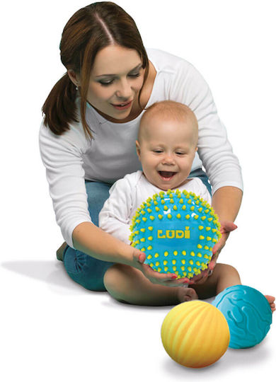Ludi Αισθητηριακά Sensory Balls 3-Pack για 6+ Μηνών
