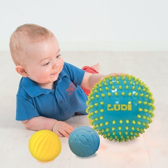 Ludi Αισθητηριακά Sensory Balls 3-Pack για 6+ Μηνών