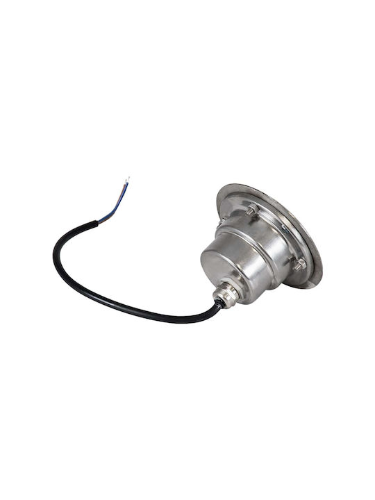 GloboStar Spot De Podea LED 12W Cu Alb Cald IP68 Argintiu