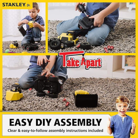Stanley Jr Toys Παιχνίδι Κατασκευών Πλαστικό Take Apart Front Loader Kit για Παιδιά 5+ Ετών