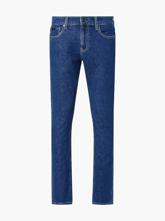 Ανδρικό Παντελόνι Τζιν με Slim Εφαρμογή Dark Denim