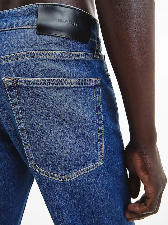 Ανδρικό Παντελόνι Τζιν με Slim Εφαρμογή Dark Denim