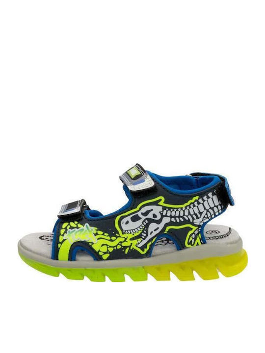 Kinder Sandalen SANDAL BOYS mit Klettverschluss & Lichtern Blau