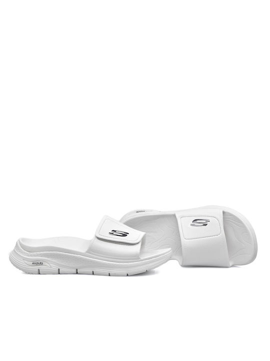 Skechers Arch Fit-Feelin Fresh Men's Slides White