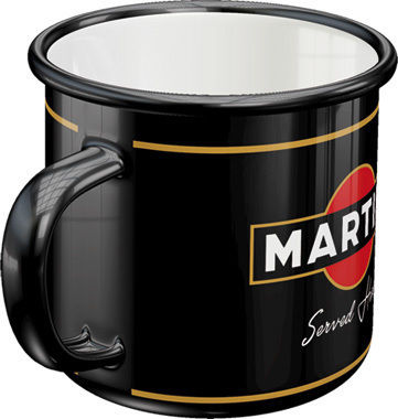 Nostalgic Art Martini Served Here Κούπα Εμαγιέ Μαύρη 360ml