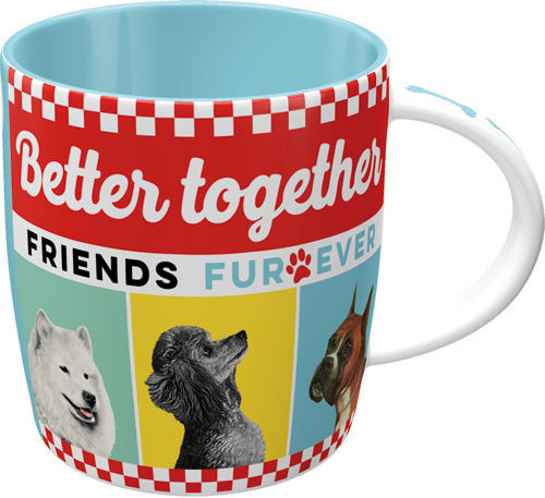 Nostalgic Art Better Together Dogs Mug Ceramic Multicolored 330ml 43071