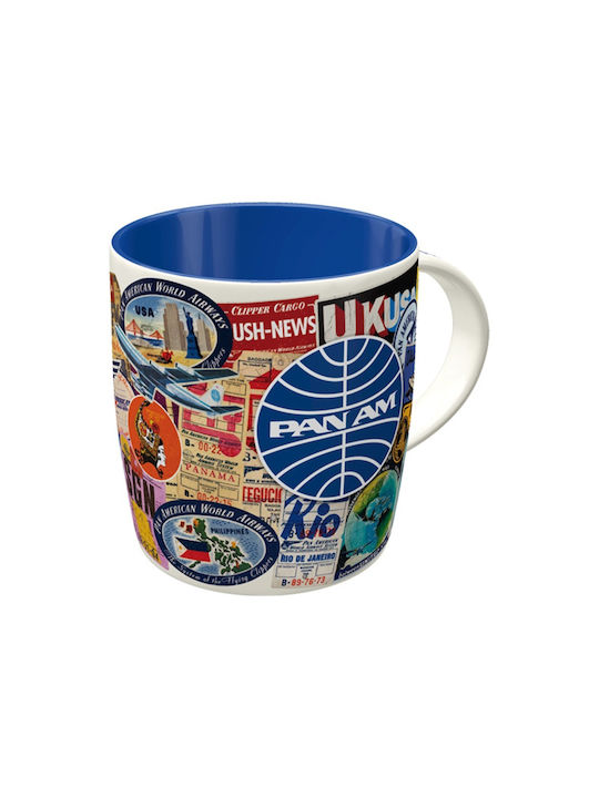 Nostalgic Art Pan Am Travel Becher Keramik Mehrfarbig 330ml 43074