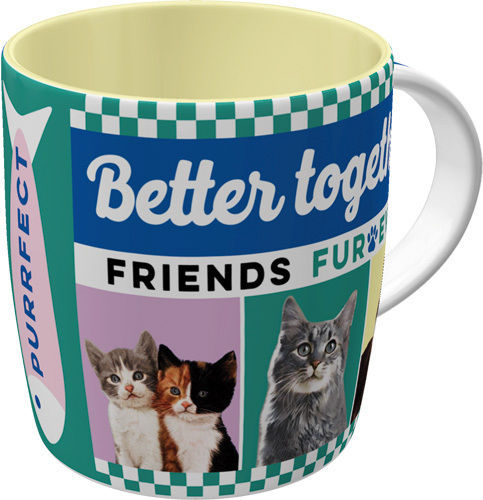 Nostalgic Art Better Together Cats Becher Keramik Mehrfarbig 330ml 43070