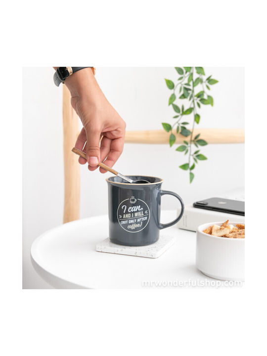 Mr. Wonderful Mug Ceramic Black 280ml