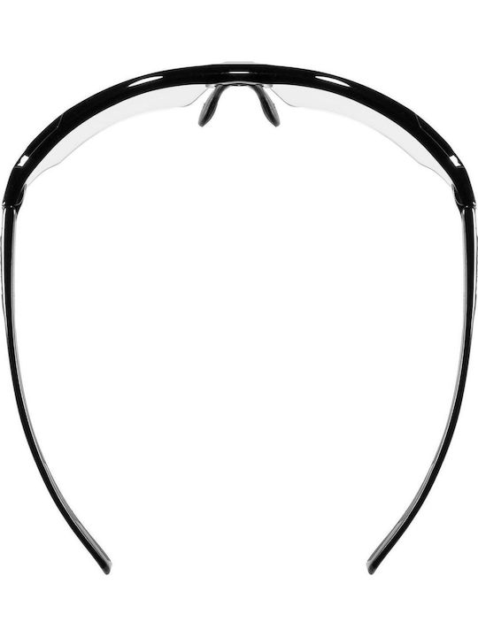 Uvex Sportstyle 802 V Ανδρικά Γυαλιά Ηλίου με Μαύρο Κοκκάλινο Σκελετό και Μαύρο Φακό S5308722201