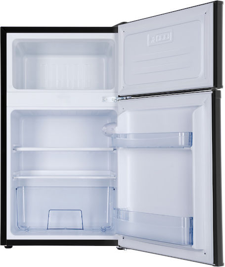 IQ Kühlschrank mit Doppeltür 71Es H84.5xB48xT44.5cm. Schwarz Schwarz RF-506