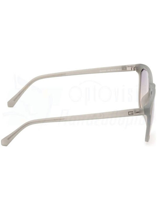 Guess Guess Women's Sunglasses with White Horn-Rimmed Frame and Grey Gradient Lenses GU00061 20B