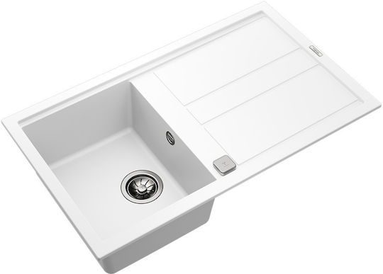 Teka Nova 45 B-TG 1B 1D Ένθετος Αριστερός από Συνθετικό Γρανίτη Μ86xΠ51cm