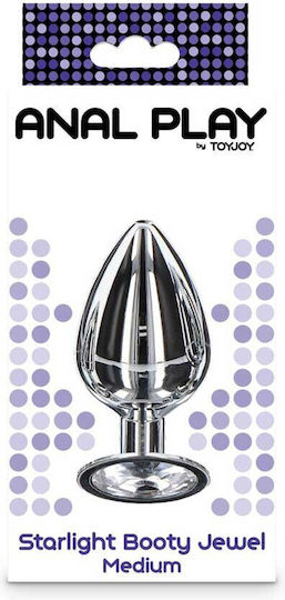 ToyJoy Starlight Πρωκτική Σφήνα Medium Ασημί