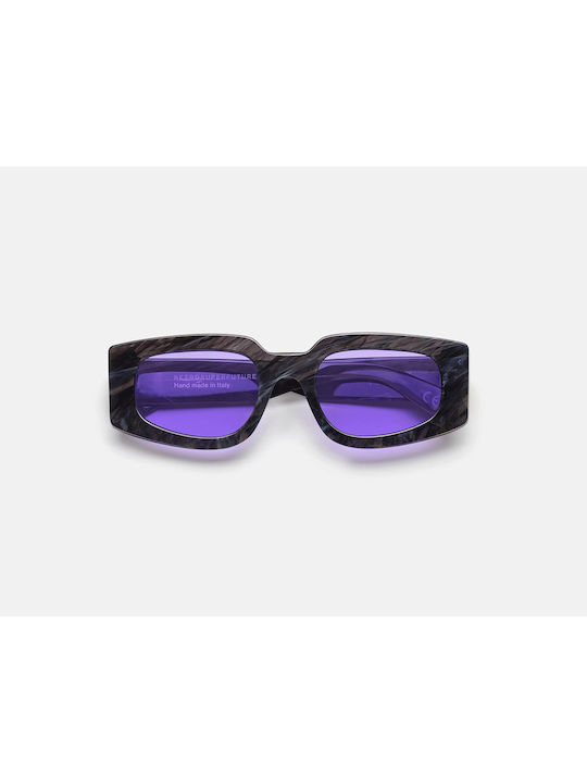 Retrosuperfuture Tetra Women's Sunglasses with 7IB Plastic Frame and Purple Lens