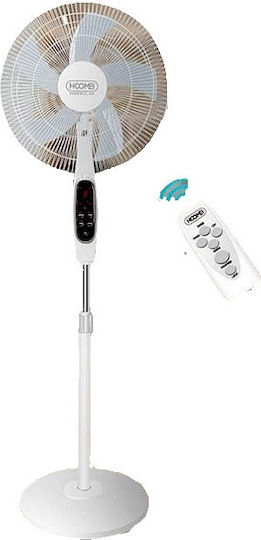 Hoomei Pedestal Fan 45W with 45cm Diameter White