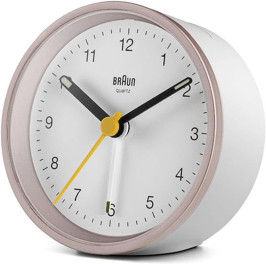 Braun BC12 Tabletop Clock with Alarm Clock BC12PW
