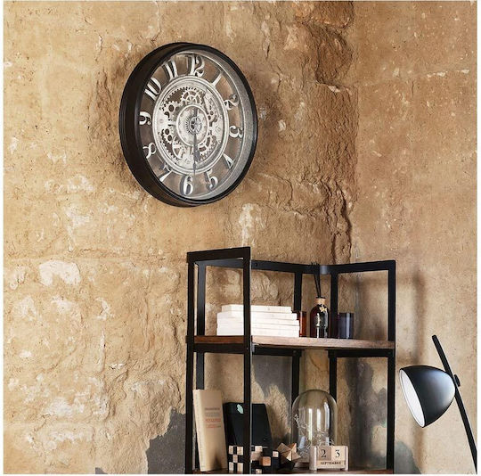 Atmosphera Μecanism Silent Antique Wall Clock Plastic Gray Ø51cm