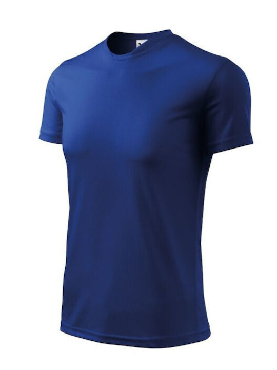 Adler Ανδρικό Διαφημιστικό T-shirt Κοντομάνικο σε Μπλε Χρώμα
