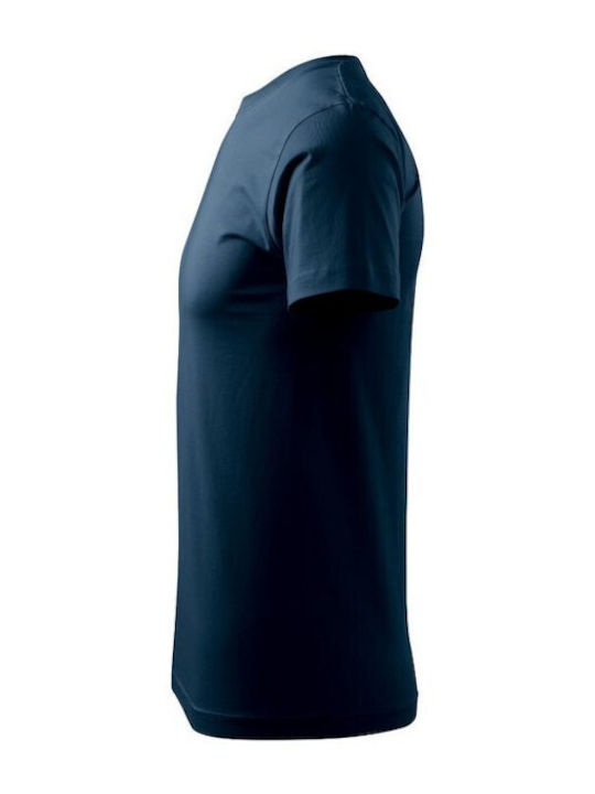 Adler Ανδρικό Διαφημιστικό T-shirt Κοντομάνικο σε Navy Μπλε Χρώμα