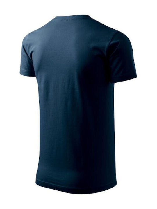 Adler Ανδρικό Διαφημιστικό T-shirt Κοντομάνικο σε Navy Μπλε Χρώμα