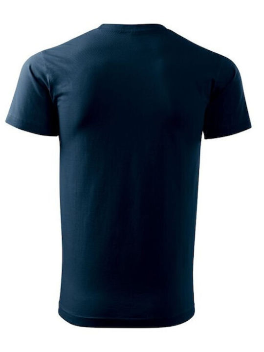 Adler Ανδρικό Διαφημιστικό T-shirt Κοντομάνικο σε Navy Μπλε Χρώμα