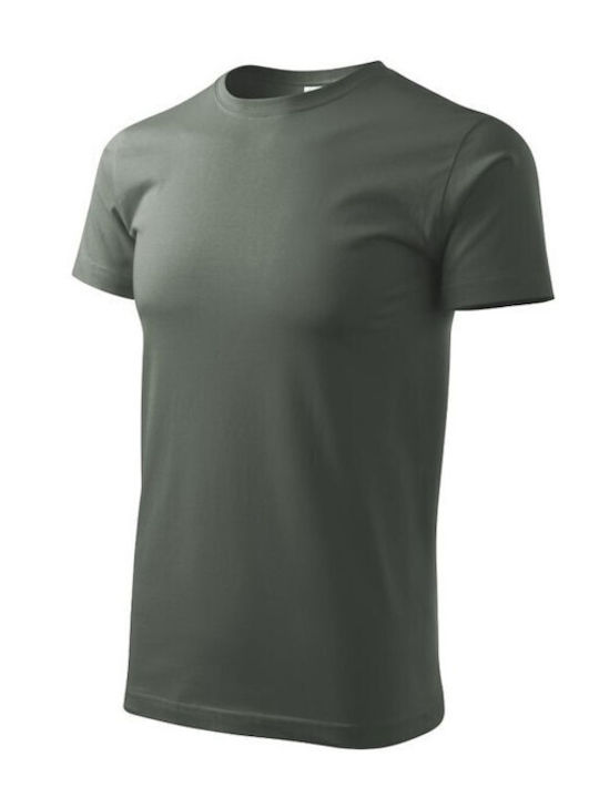 Adler Basic M Ανδρικό Διαφημιστικό T-shirt Κοντομάνικο σε Χακί Χρώμα