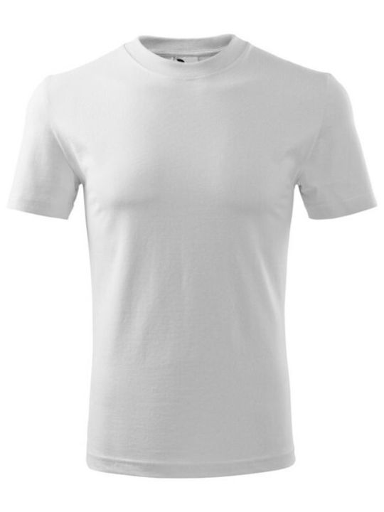 Adler U MLI10100 Men's Short Sleeve Promotional T-Shirt White 101-00