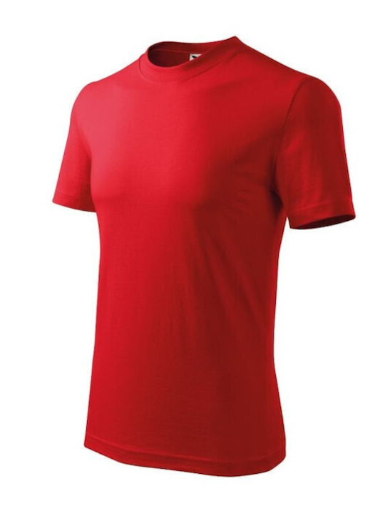 Adler Ανδρικό Διαφημιστικό T-shirt Κοντομάνικο σε Κόκκινο Χρώμα