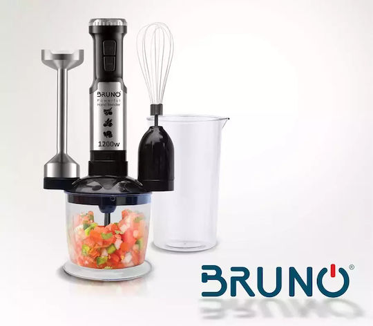 Bruno Hand Blender with Inox Rod 1200W Silver