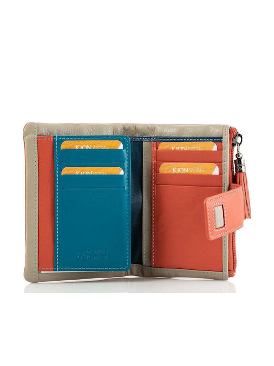 Klein Leder Damen Geldbörse Klassisch Orange