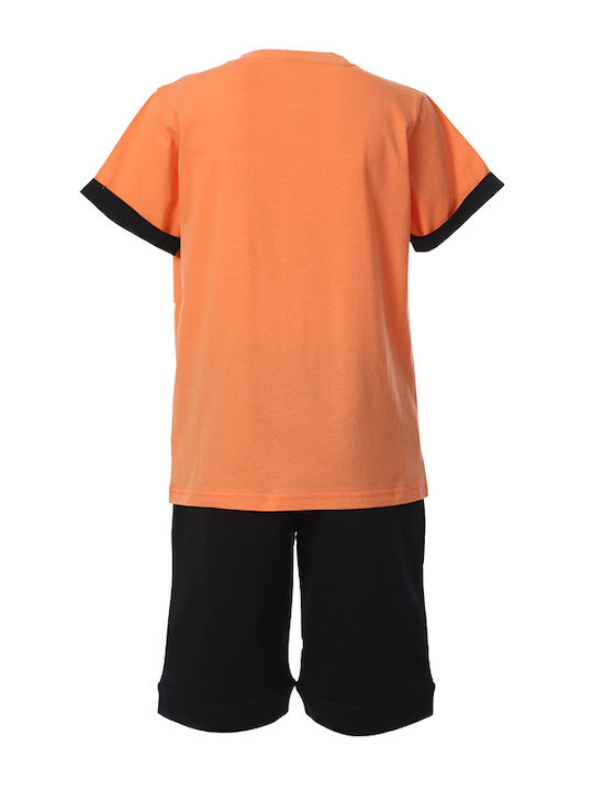 Matoufrance Kids Set with Shorts Summer 2pcs Orange