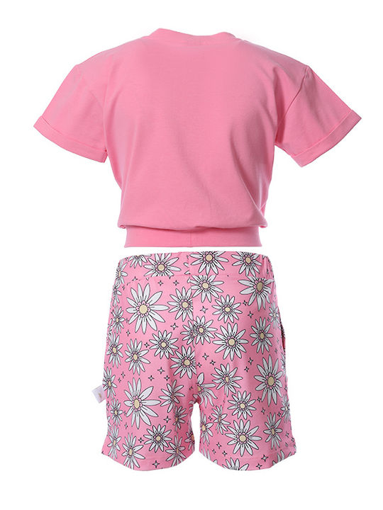 Matoufrance Kids Set with Shorts Summer 2pcs Pink