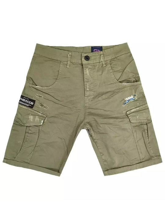 Cosi Jeans Herrenshorts Cargo Khaki