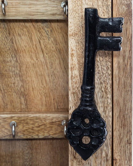 Atmosphera Wooden Wall Key Hooks 8 Hooks 30x40x40cm