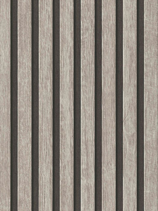 Wallpaper Vinyl Gray L1000xW53cm Washable