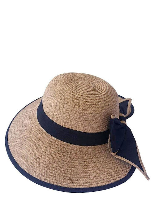 Fragola Γυναικείο Ψάθινο Καπέλο Cloche Μπεζ