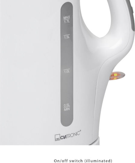 Clatronic WK 3445 Βραστήρας 1.7lt 2200W White