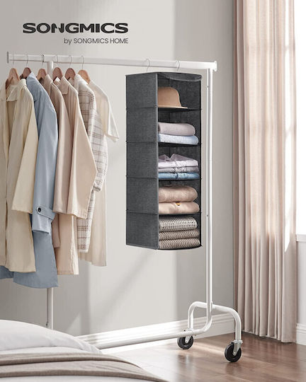 Songmics Текстил Висящи Калъф за Дрехи в Сив Цвят 30x30x90см 1бр Songmics Текстил Висящи Калъф за Дрехи в Сив Цвят 30x30x90см 1бр