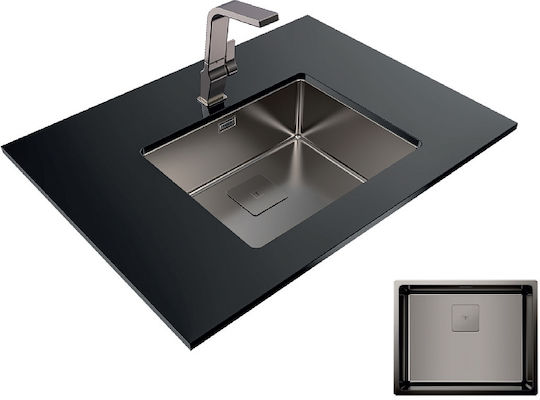 Teka Flexlinea RS15 50.40 115000024 Drop-In Sink Inox Satin W54xD44cm Titanium