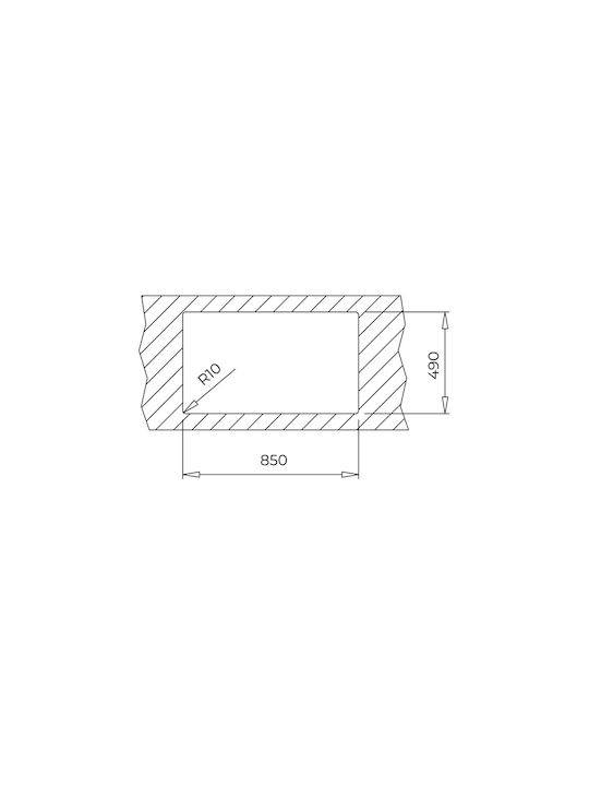 Teka Brooklyn 90 M-XP 2B Ένθετος Νεροχύτης Αριστερός Inox Σατινέ Μ86.4xΠ56.4cm Ασημί