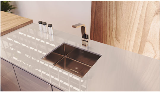 Teka Flexlinea RS15 50.40 115000024 Drop-In Sink Inox Satin W54xD44cm Titanium