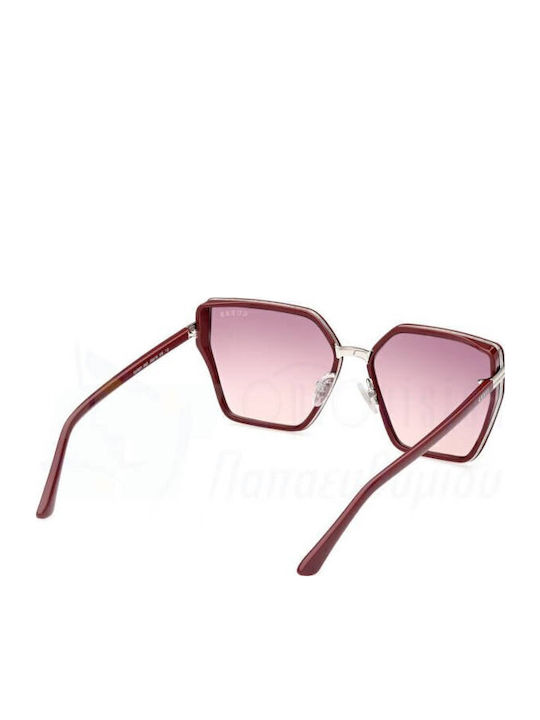 Guess Women's Sunglasses with Burgundy Frame and Red Gradient Lens GU7871 69Z