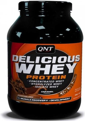 QNT Delicious Whey Суроватъчна Протеин без глутен с Вкус на Белгийски шоколад 2.2kg