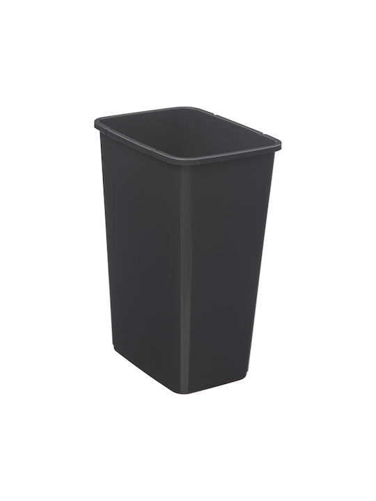 5Five Waste Bin Waste Plastic Black 25lt 1pcs