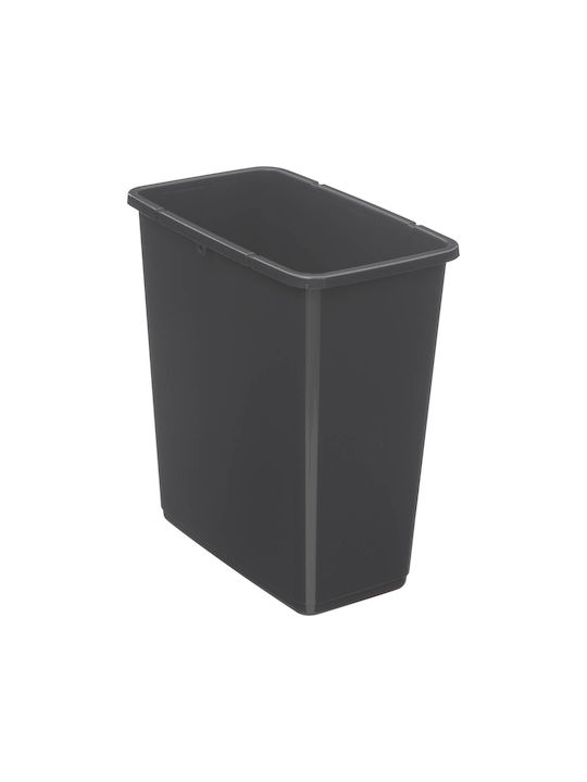 5Five Coș de Gunoi Plastic Negru 45lt 1buc