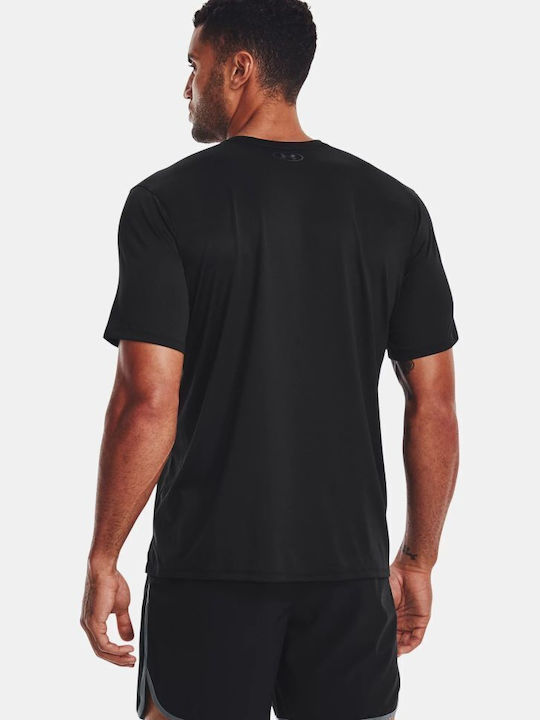 Under Armour Tech Vent Herren Sport T-Shirt Kurzarm Schwarz