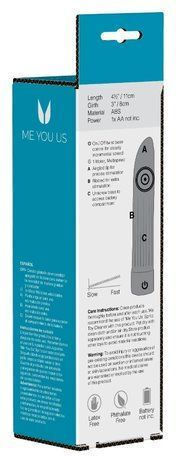 Me You Us Lady Lust Mini Δονητής Mini Vibrator 11cm Silver