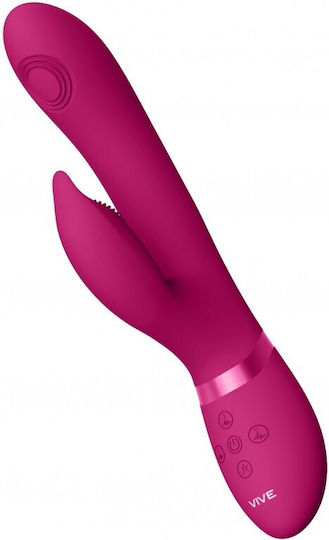 Vive Aimi Δονητής Rabbit Pulse Wave & Vibrating G-Spot Rabbit 22.3cm Pink